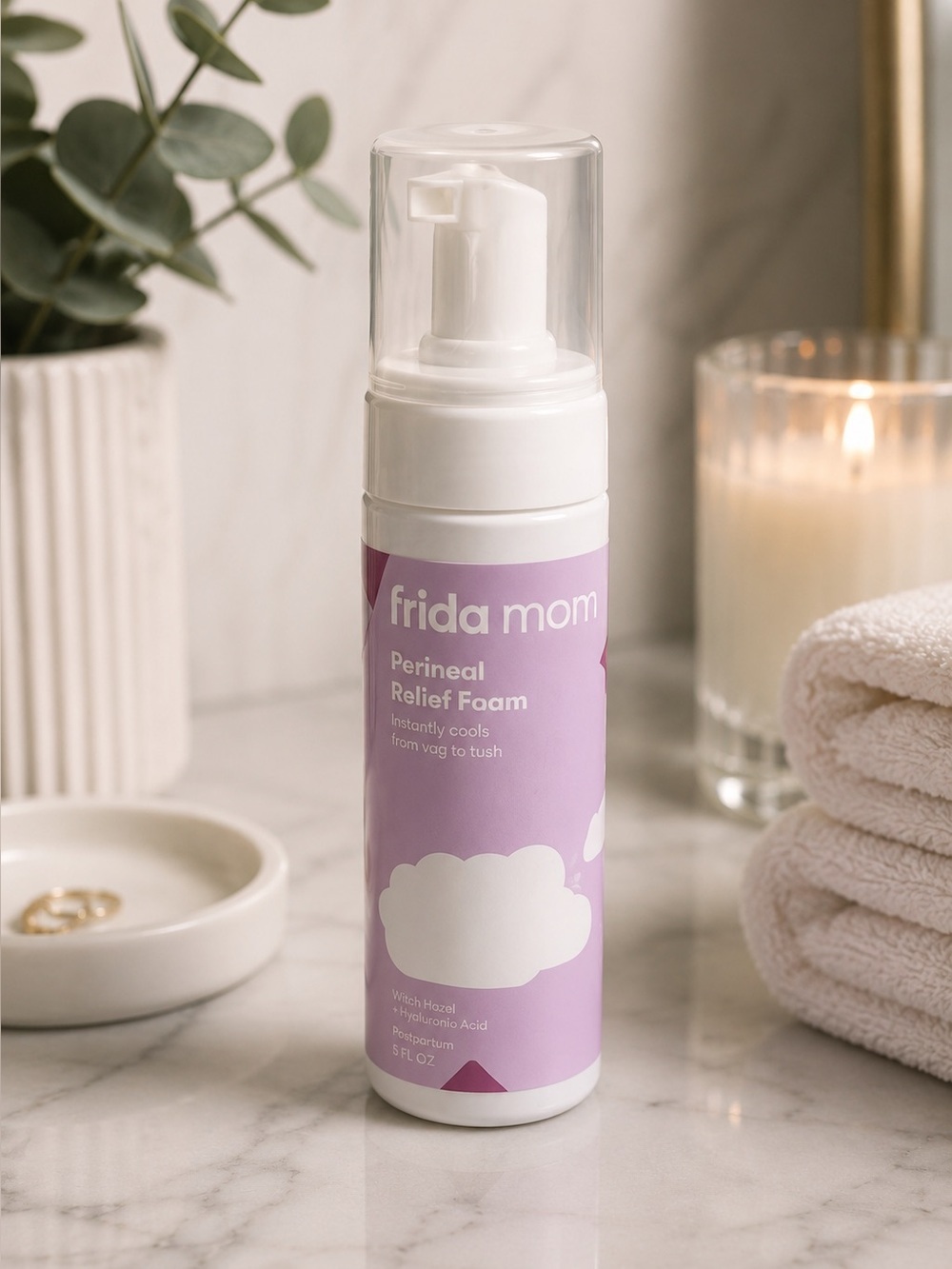 Frida Mom Perineal Relief Foam 5oz | Postpartum Cooling Spray Witch Hazel Relief